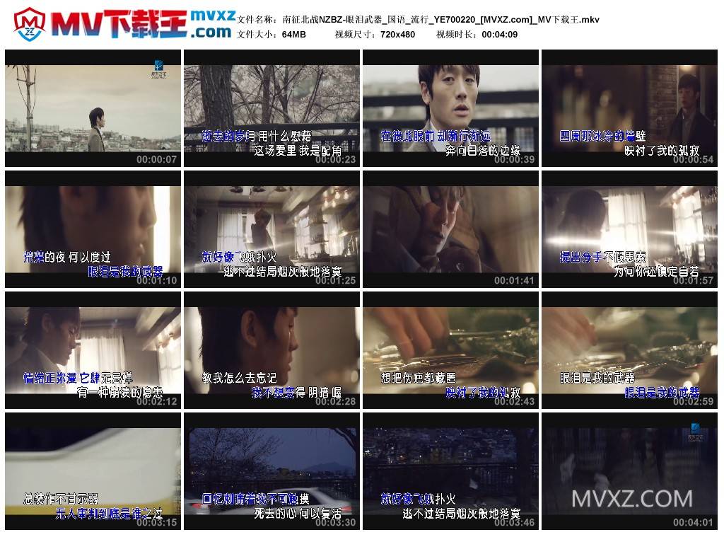 南征北战NZBZ-眼泪武器_国语_流行_YE700220